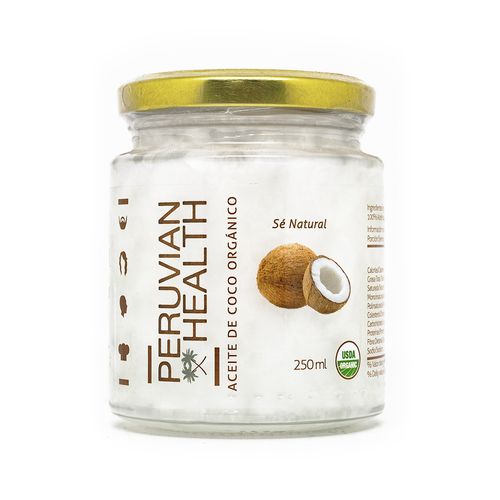 ACEITE DE COCO ORGANICO PERUVIAN HEALTH 250ML