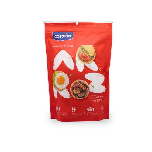 COSTEÑO GALLETAS DE ARROZ SABOR TOMATE INTENSO 60 UNID