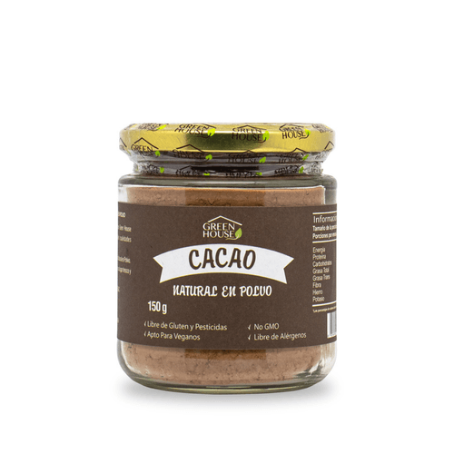 GREEN HOUSE CACAO ORGANICO 150GR