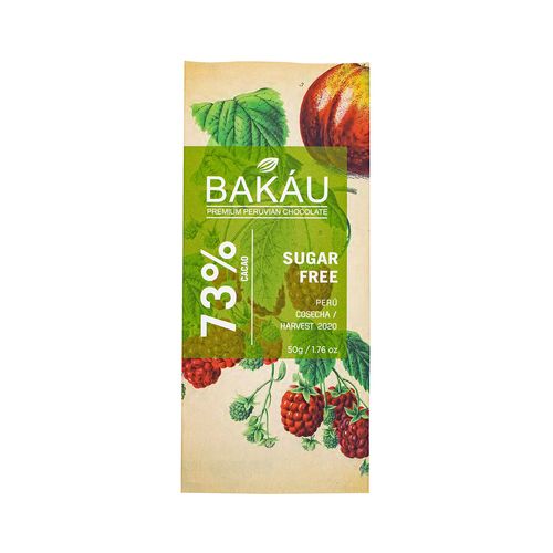 BAKAU CHOCOLATE CON STEVIA 73% 50GR