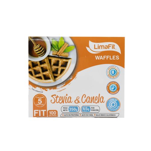 LIMAFIT WAFFLE STEVIA CANELA X 350GR (5 UNIDADES)
