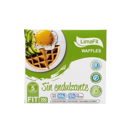 LIMAFIT WAFFLES SIN ENDULZANTE  X 350GR (5 UNIDADES)