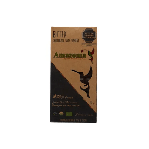 AMAZONIA CHOCOLATE BITTER 70% CACAO 90GR