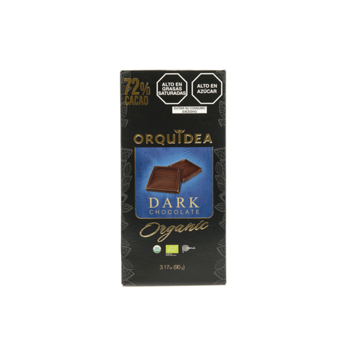 ORQUIDEA CHOCOLATE  ORGANICO DARK 72% 90GR