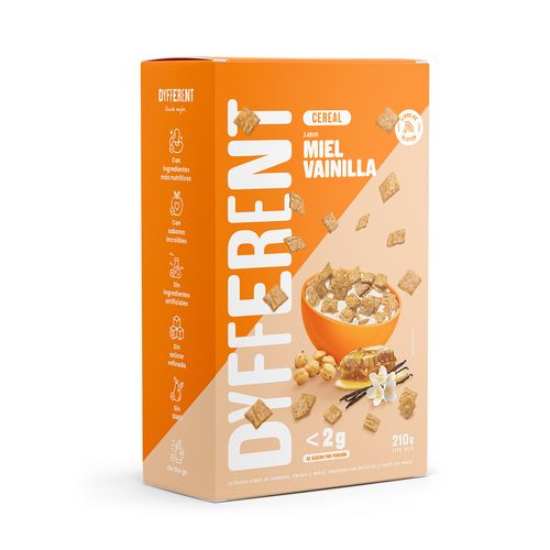CEREAL MIEL CON VAINILLA DYFFERENT 210GR