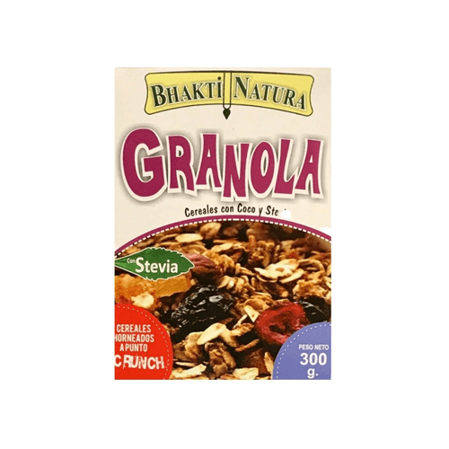 BHAKTI NATURA GRANOLA COCO Y STEVIA  300GR