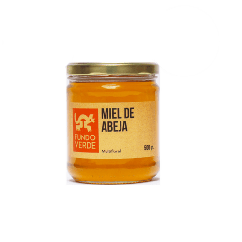 MIEL DE ABEJA MULTIFLORAL FUNDO VERDE 500GR