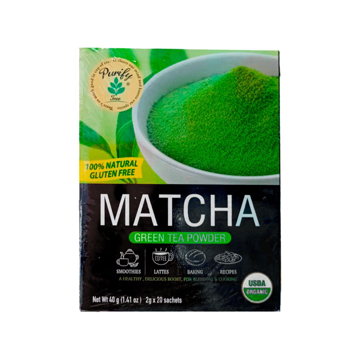 Te Verde Matcha 20 Sachet - Suplemento natural