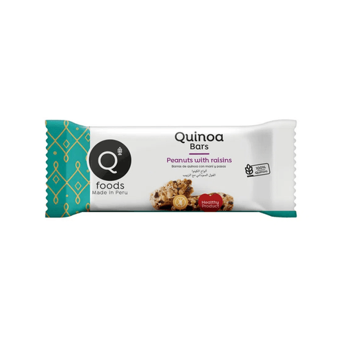 FOODS  BARRA DE QUINOA CON MANI Y PASAS GLUTEN FREE 30GR