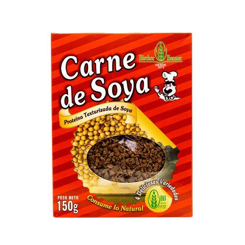 BIRCHER BENNER CARNE DE SOYA MOLIDO COLOR MARRON 150GR