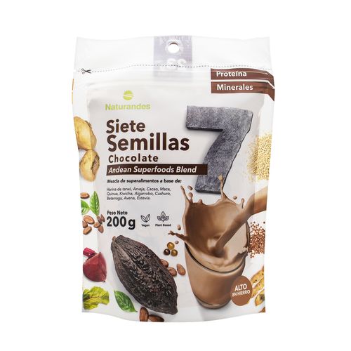 SIETE SEMILLAS CHOCOLATE NATURANDES 200GR