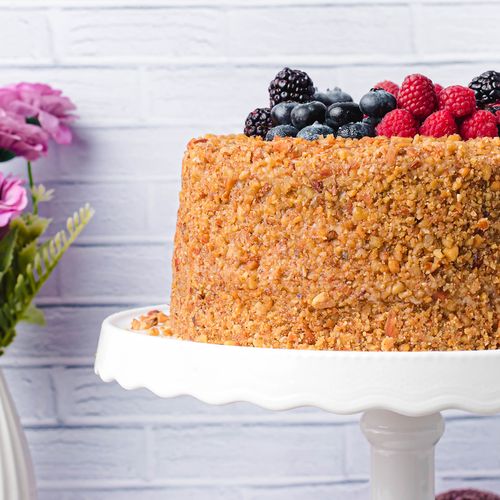 TORTA DE ZANAHORIA SIN LACTOSA COMPLETA DOLCE VITA