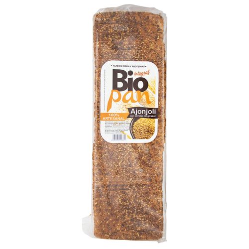 BIOPAN PAN DE MOLDE ARTESANAL CON AJONJOLI
