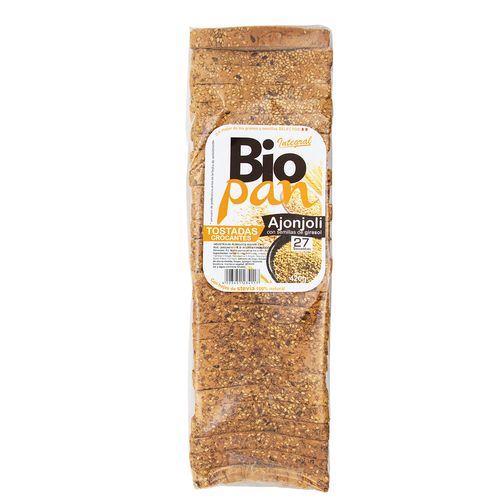 BIOPAN TOSTADAS ARTESANALES CON AJONJOLI