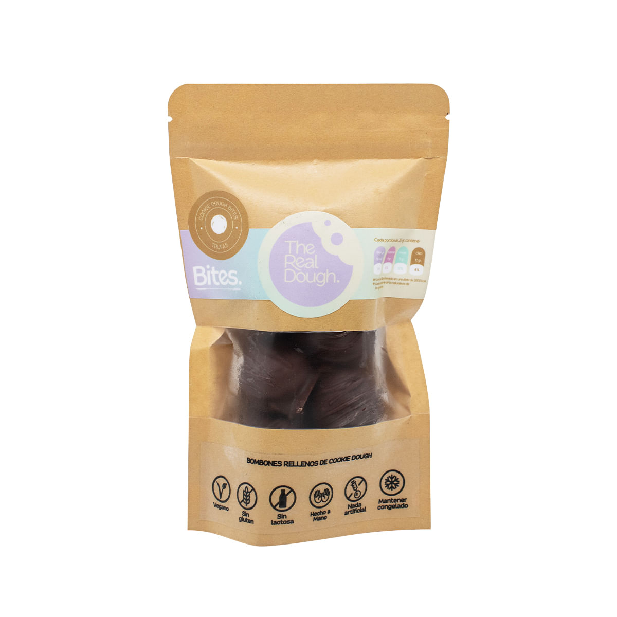 THE REAL DOUGH TRUFAS SIN GLUTEN 20GR