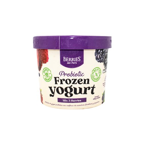 BERRIES DEL PERU HELADO PROBIOTICO DE MIX3 BERRIES 500ML