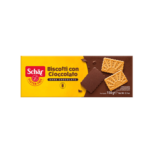 BISCOTTI CON CIOCCOLATO SCHAR X150GR