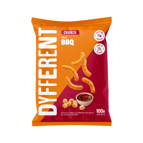 CRUNCH DE GARBANZO SABOR BBQ DYFFERENT 100GR