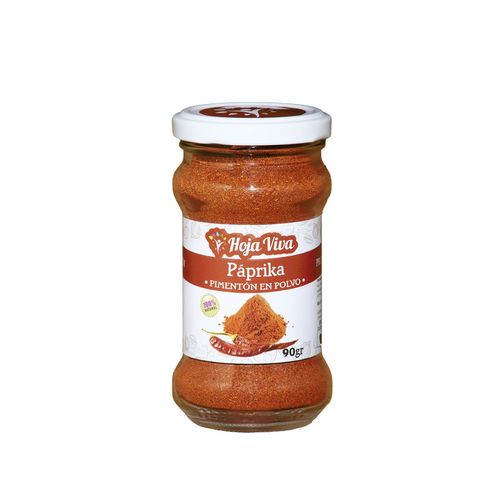 HOJA VIVA PAPRIKA PIMENTON EN POLVO EN FRASCO 90GR