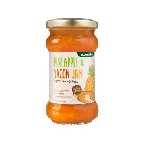 ECOANDINO MERMELADA ORGANICA DE PIÑA Y YACON  240GR