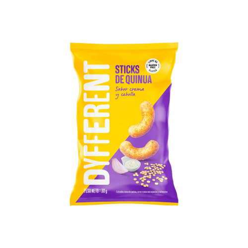 STICK DE QUINUA CREMA Y CEBOLLA DYFFERENT 30GR
