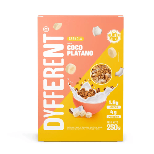 GRANOLA CON COCO PLATANO DYFFERENT 250GR