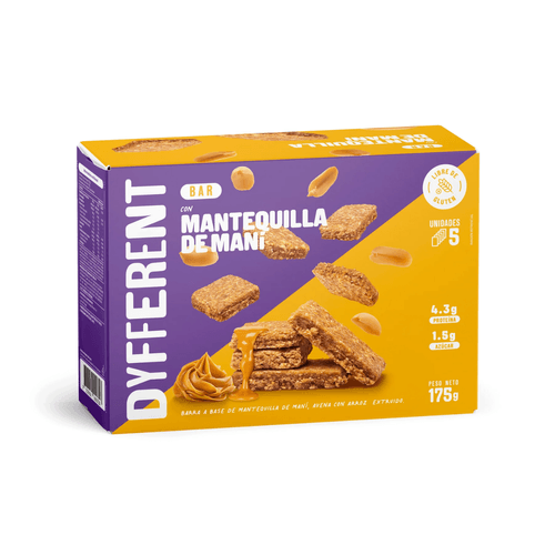 BARRAS DE MANTEQUILLA DE MANI DYFFERENT X5UND 175GR