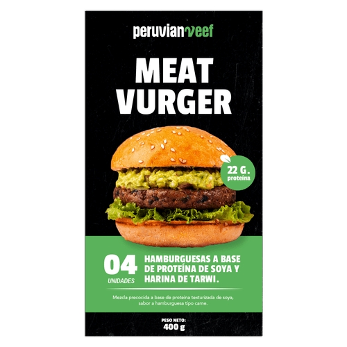 PERUVIAN VEEF MEAT VURGER x4UND