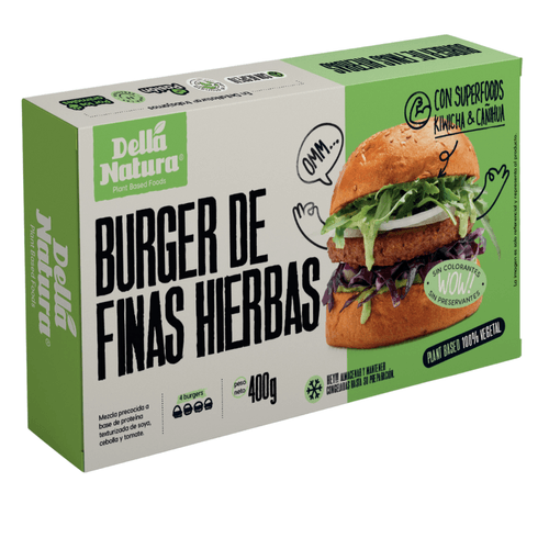 HAMBURGUESAS VEGANAS FINAS HIERBAS DELLA NATURA 400GR