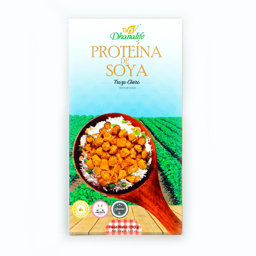DHANALIFE CARNE DE SOYA TROZO CLARO 150GR