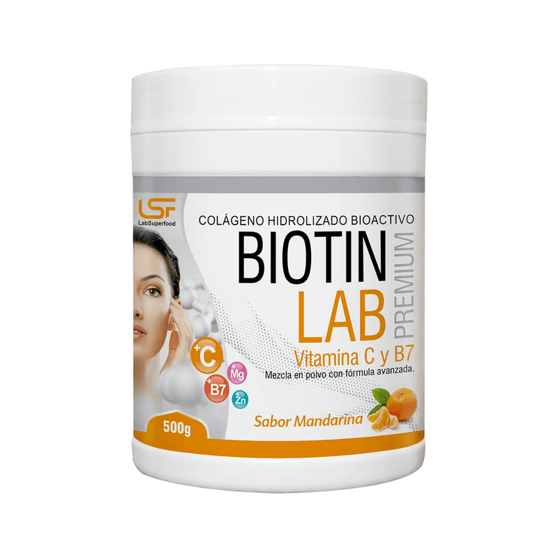 COLAGENO HIDROLIZADO BIOACTIVO CON BIOTIN LAB SUPERFOOD 500GR