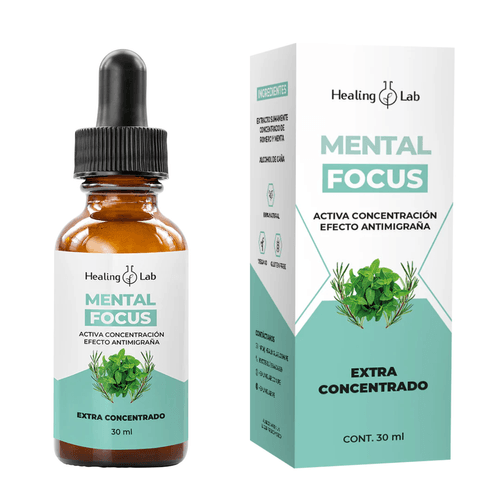 MENTAL FOCUS (CONCENTRACION Y ANTIMIGRAÑA) HEALING LAB 30ML