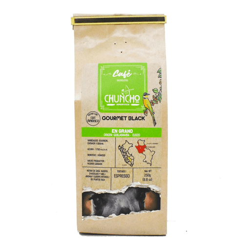 CAFE GOURMET BLACK EN GRANO CHUNCHO 250GR