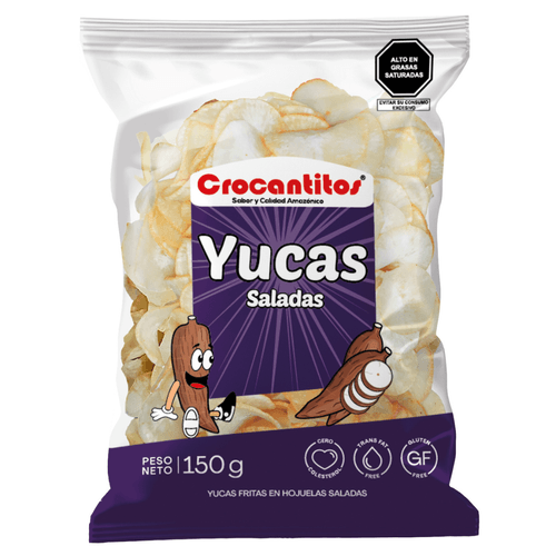 CROCANTITOS YUCAS SALADAS  150GR