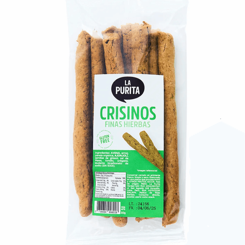 CRISINOS DE AVENA Y FINAS HIERBAS LA PURITA 80GR
