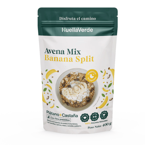 AVENA BANANA SPLIT HUELLA VERDE X 400GR