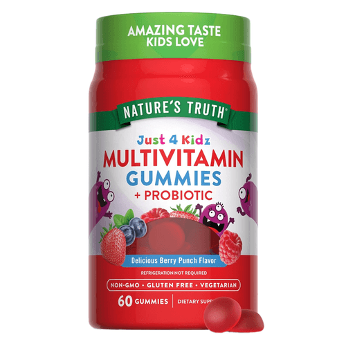 MULTIVITAMIN KIDS + PROBIOTIC GUMMIES NATURES TRUTH X 60 GOMITAS