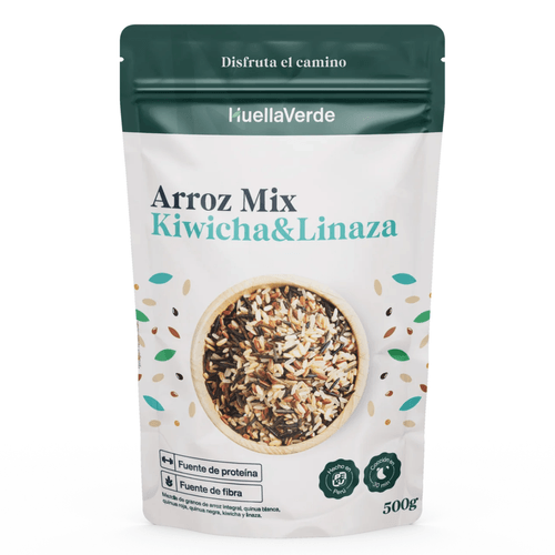 ARROZ MIX CON KIWICHA Y LINAZA HUELLA VERDE 500GR