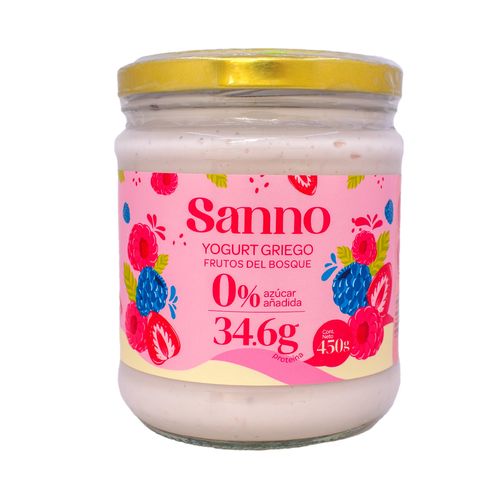 YOGURT GRIEGO FRUTOS DEL BOSQUE SANNO 450GR