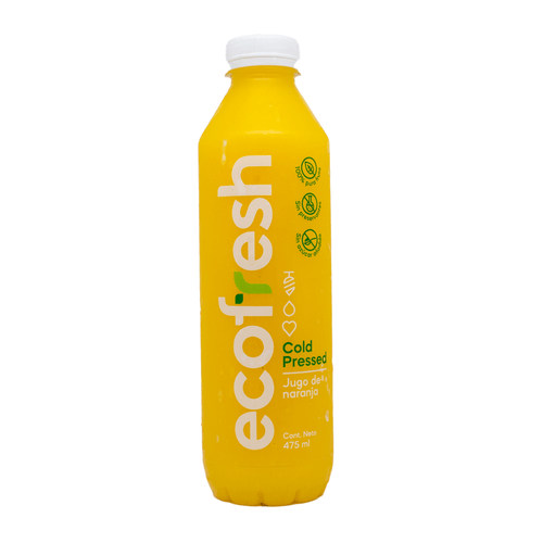 ECOFRESH BEBIDA COLD PRESSED NARANJA 475 ML