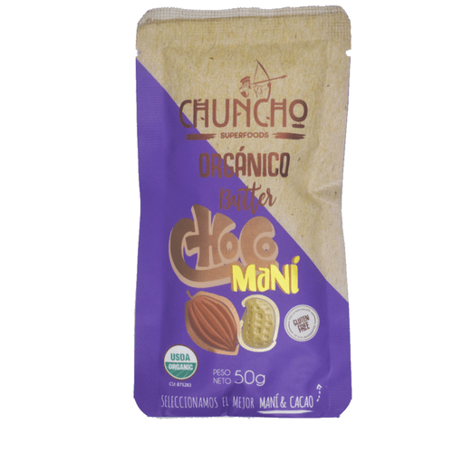 CHUNCHO MANTEQUILLA DE CHOCO MANI EN SACHET 50GR
