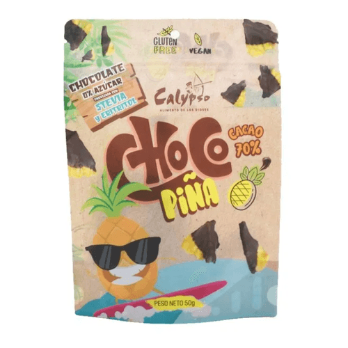CALYPSO CHOCO PIÑA 70% 0% AZUCAR DOYPACK 50GR