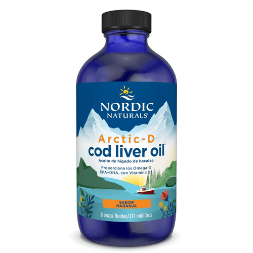 ACEITE DE HIGADO DE BACALAO ARCTIC-D  NORDIC NATURALS 237ML