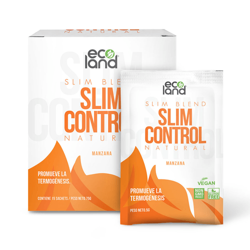 ECOLAND SLIM CONTROL MANZANA 75GR 15SACHETS