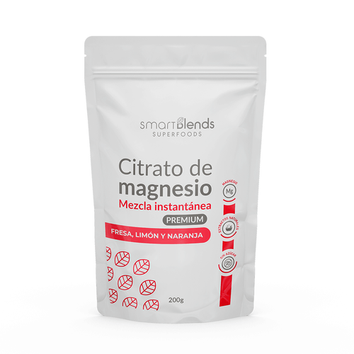 SMART BLENDS CITRATO DE MAGNESIO CON FRESA LIMON Y NARANJA 200G