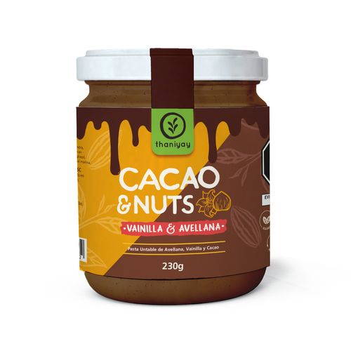 THANIYAY CREMA DE VAINILLA Y AVELLANA 230GR