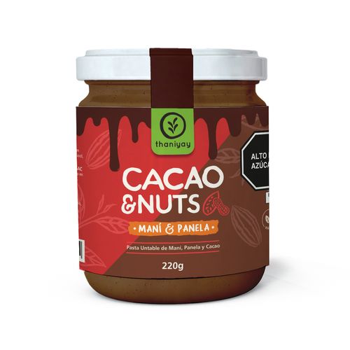 THANIYAY PASTA UNTABLE DE MANI Y CACAO 220gr
