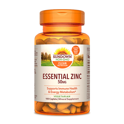 SUNDOWN NATURALS ESSENTIAL ZINC 50MG