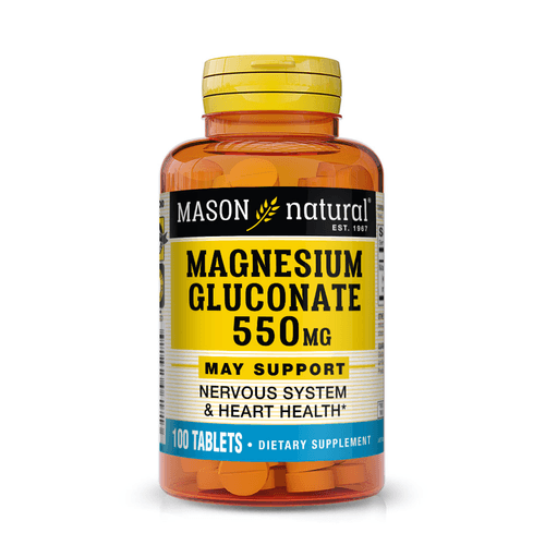 GLUCONATO DE MAGNESIO MASON NATURAL X550MG X100TABLETAS