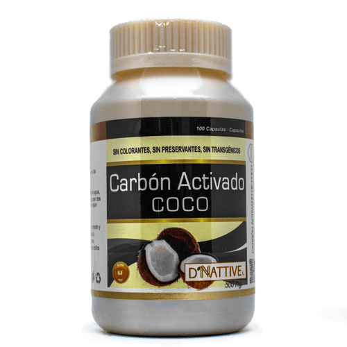 CARBON ACTIVADO DE COCO 100 CAPSULAS D'NATTIVE